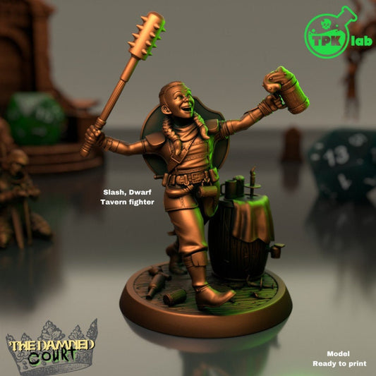 Female Dwarf Tavern Fighter| The Damned Court | TPK Lab