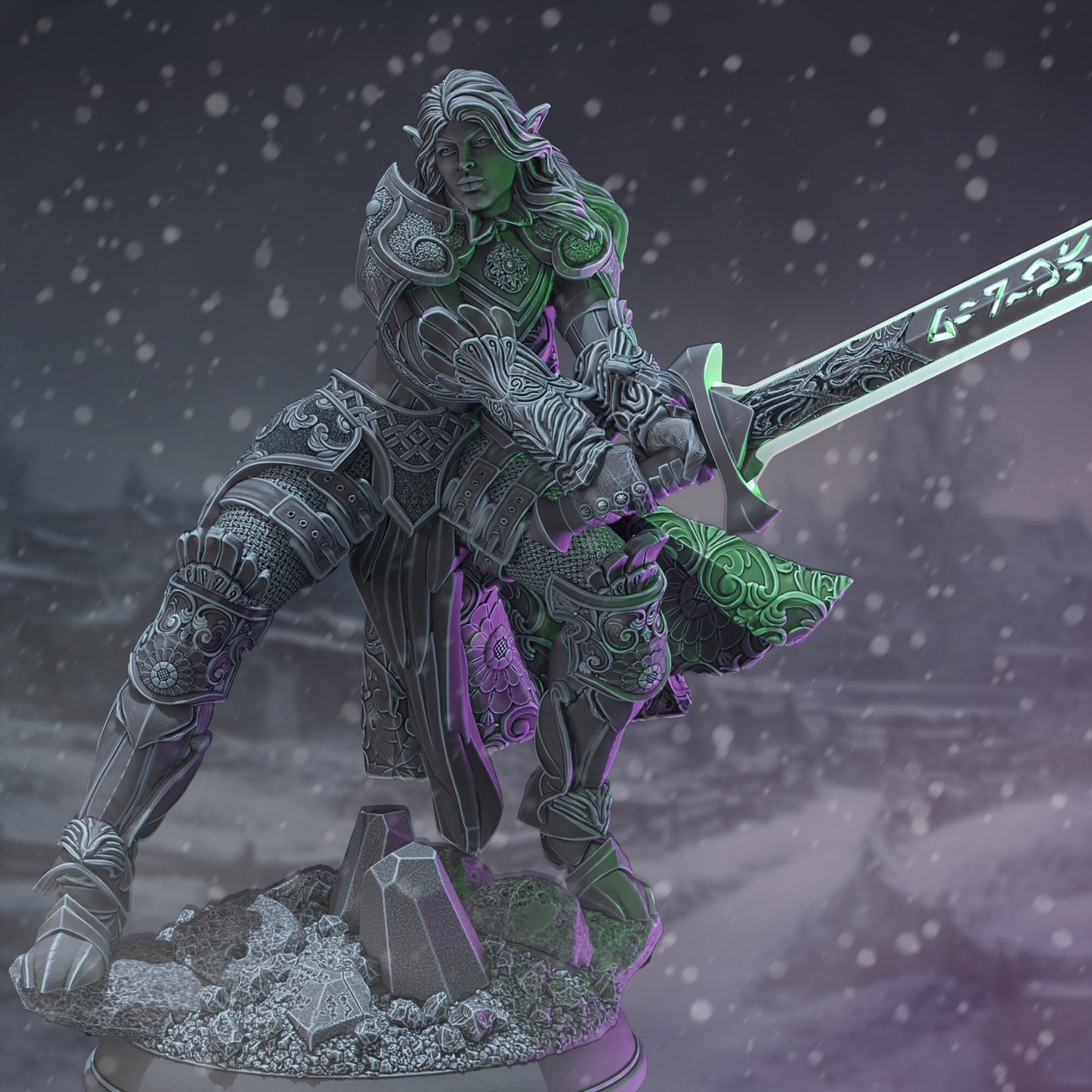 Elf Paladin | The Thawing Dead | DM Stash