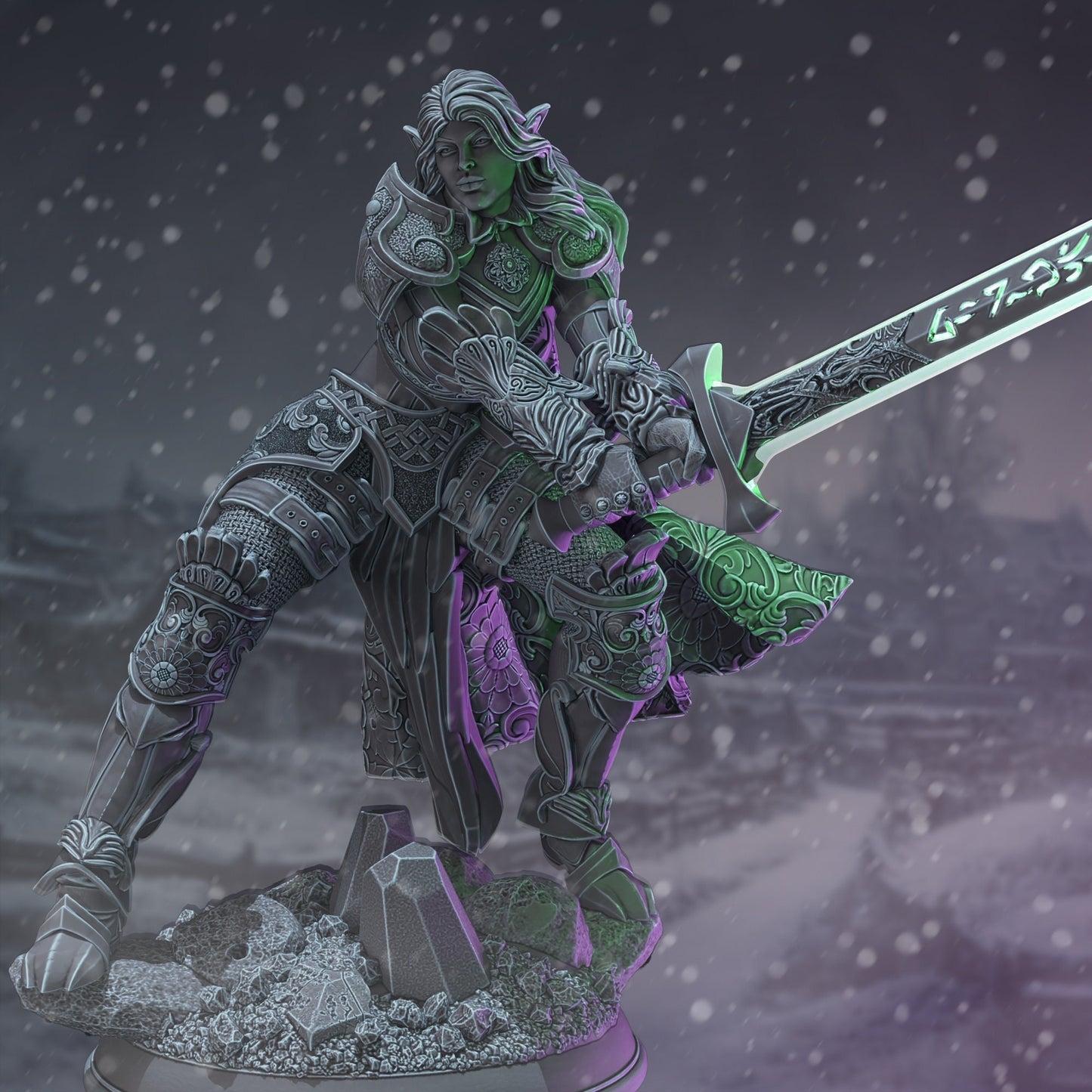 Elf Paladin | The Thawing Dead | DM Stash