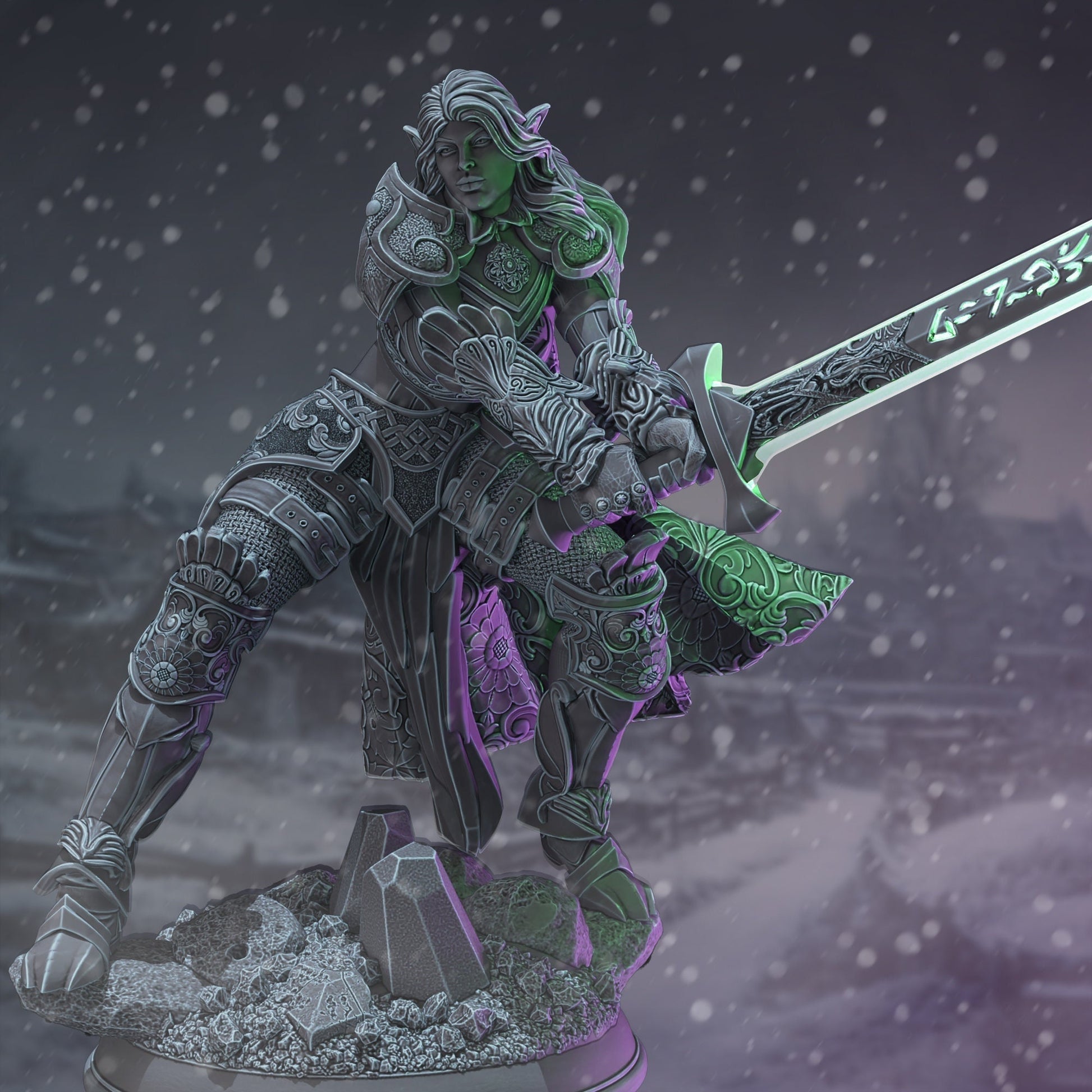 Elf Paladin | The Thawing Dead | DM Stash