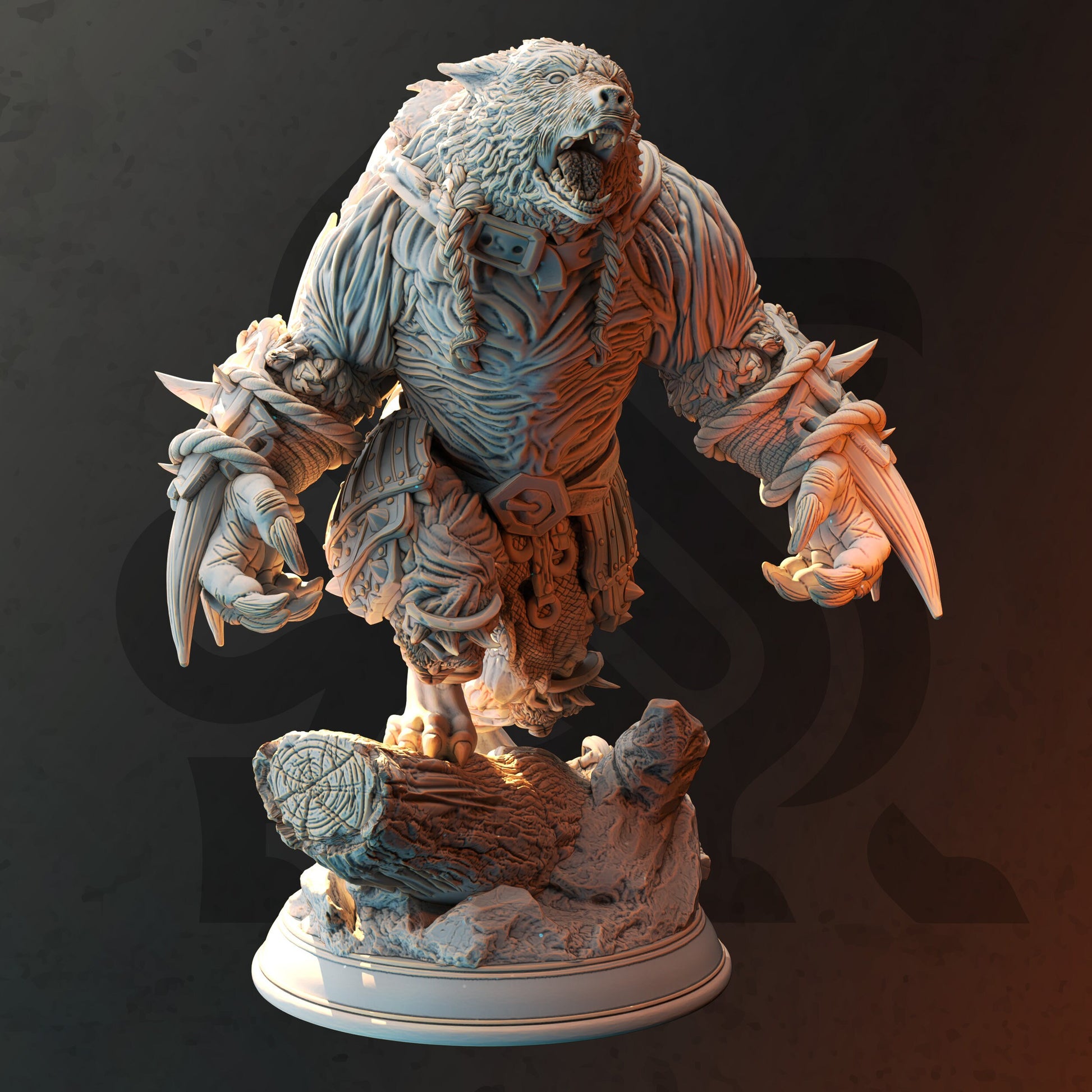 Human Werebear Barbarian | Call of the Moon | DM Stash