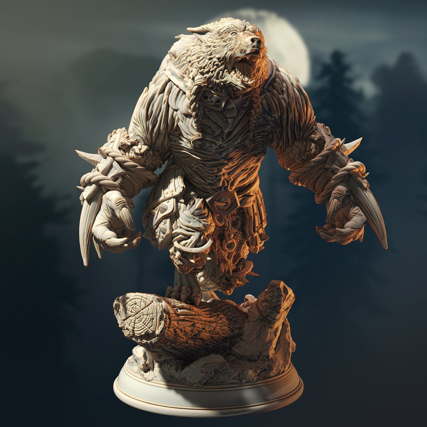 Human Werebear Barbarian | Call of the Moon | DM Stash