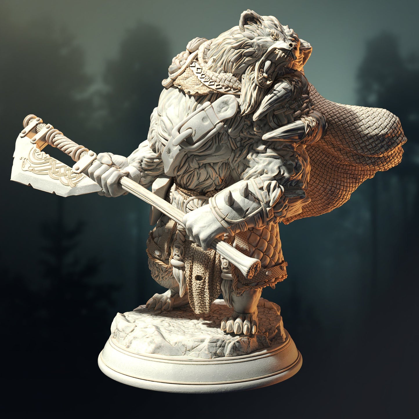 Human Werebear Barbarian | Call of the Moon | DM Stash