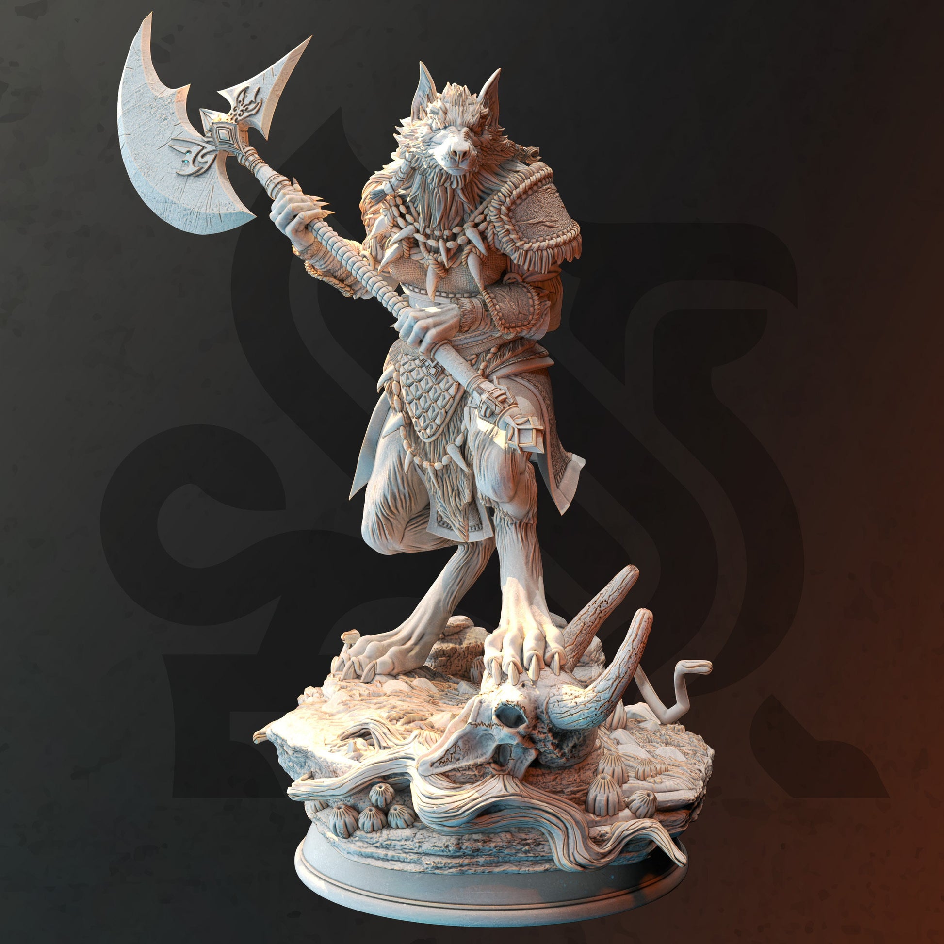 Human Werewolf Barbarian | Call of the Moon | DM Stash
