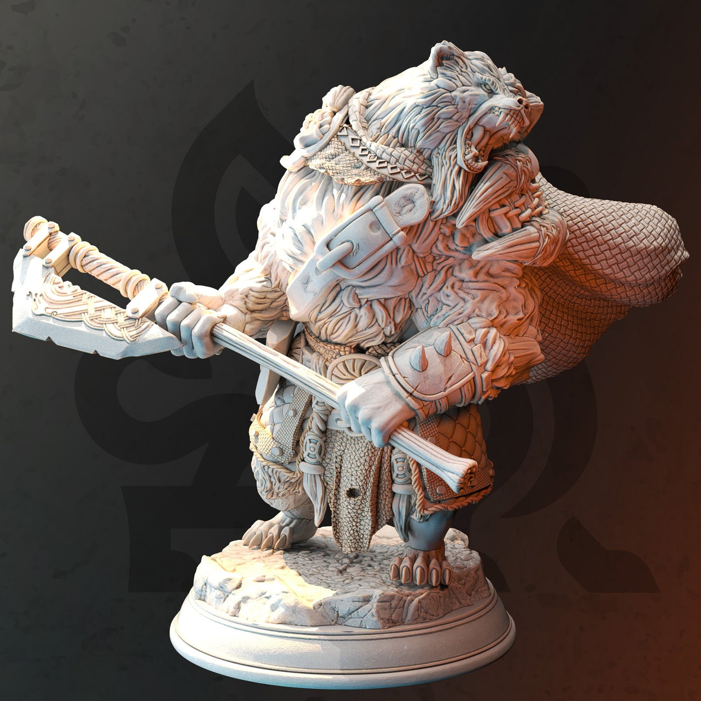 Human Werebear Barbarian | Call of the Moon | DM Stash