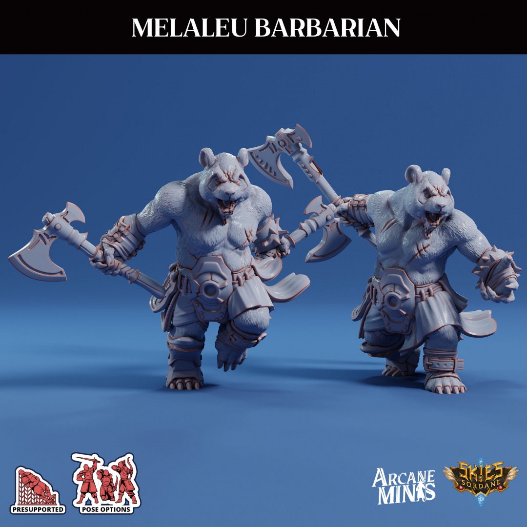 Pandaren Barbarian | Risky Racing | Arcane Minis