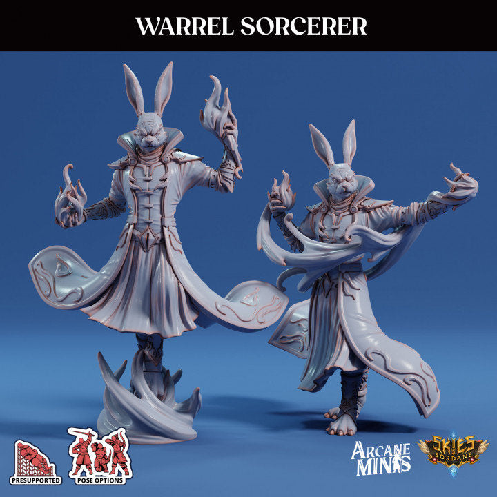 Rabbit Folk Sorcerer | Risky Racing | Arcane Minis