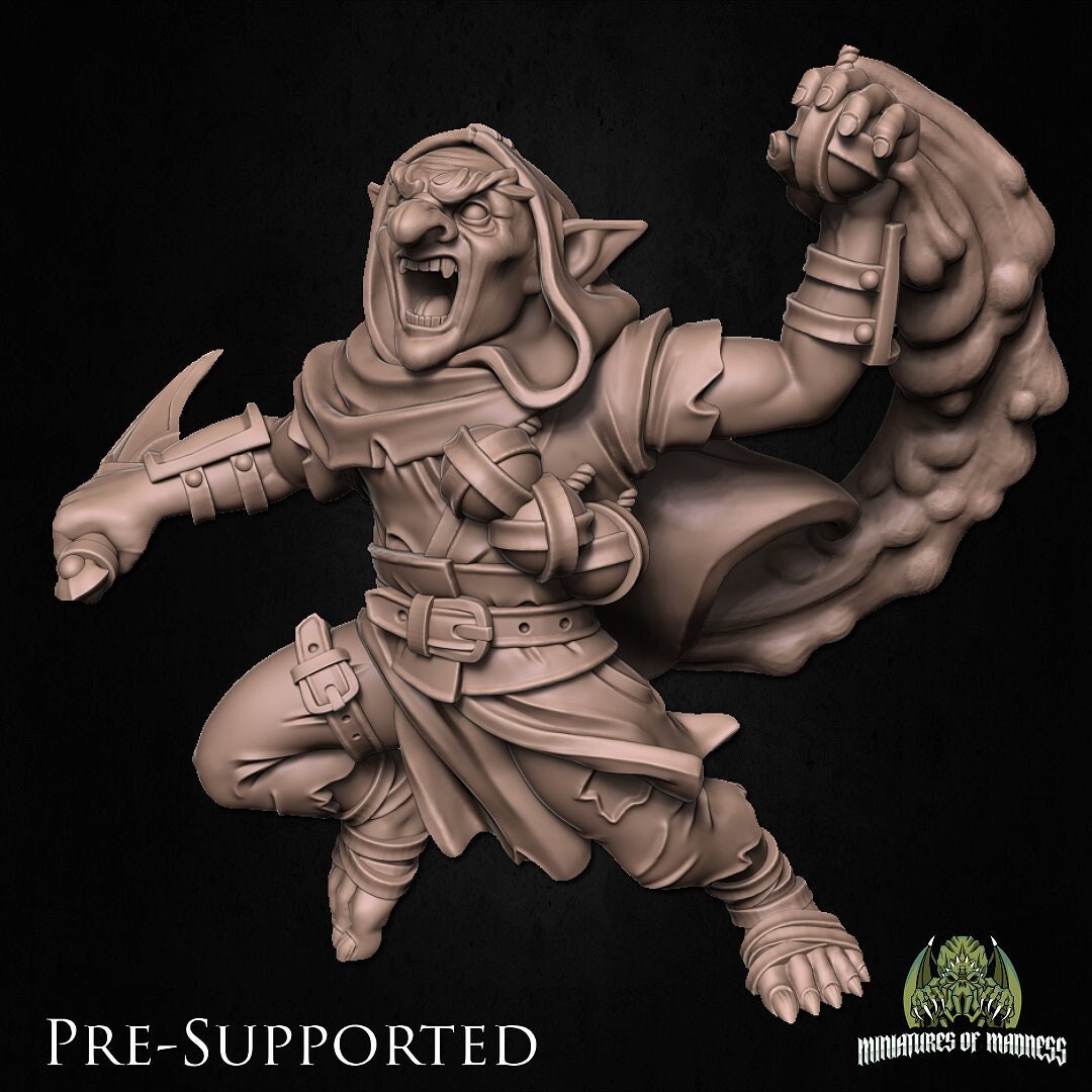 Goblin Rogue , Zrag | Miniatures of Madness