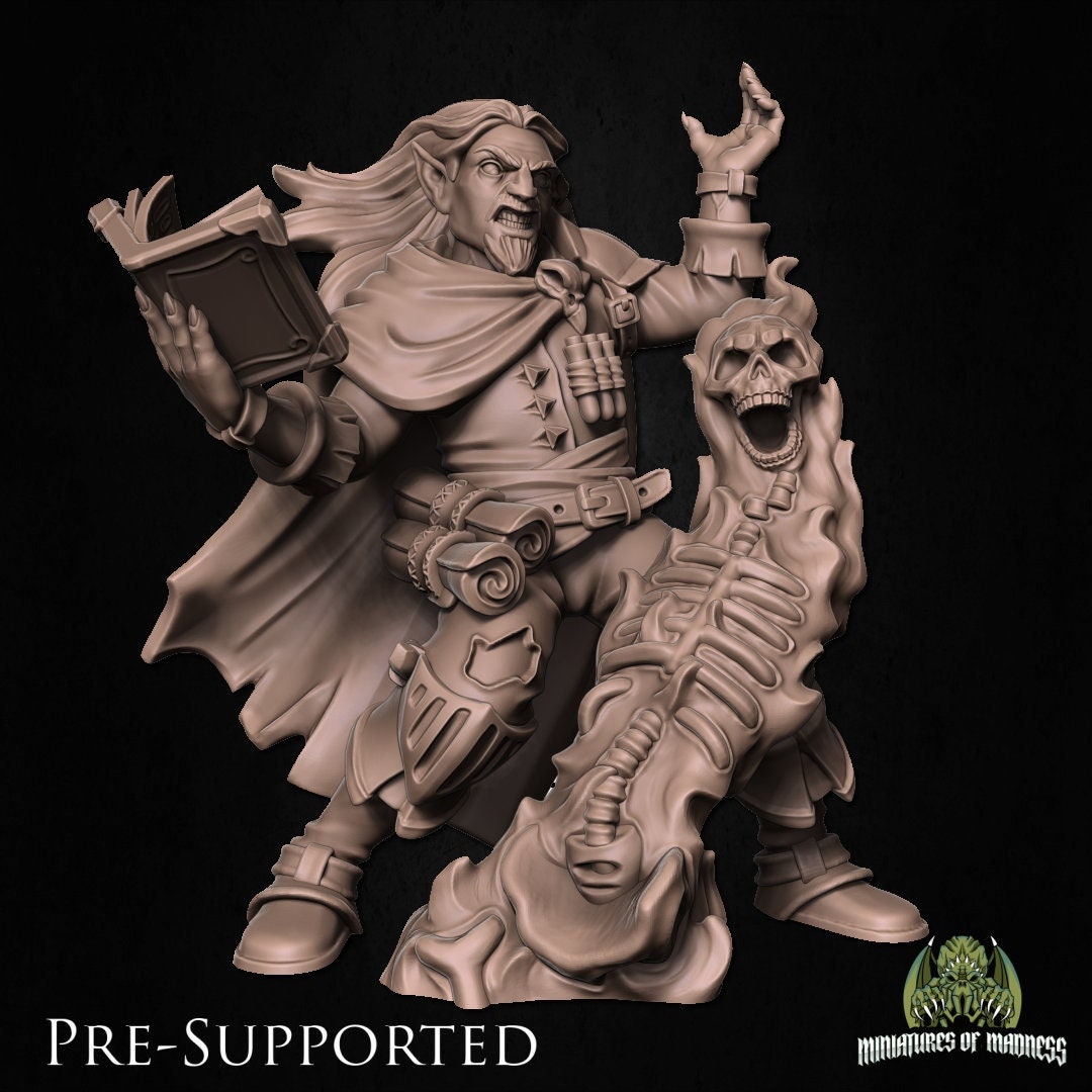 Drow Necromancer, Libor | Miniatures of Madness