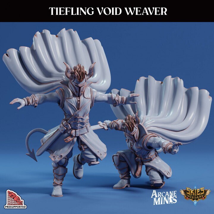 Tiefling Void Weaver | Swindler's Luck | Arcane Minis