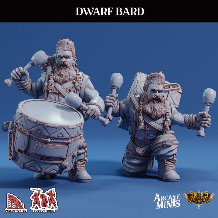 Dwarf Bard | Swindler's Luck | Arcane Minis