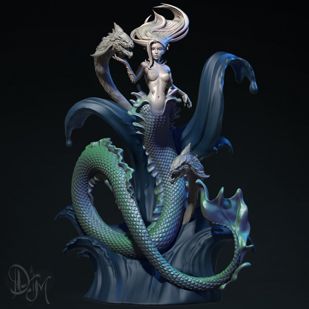 Zehenna, The Sea Nymph | 75mm Scale | Dungeons and Maidens
