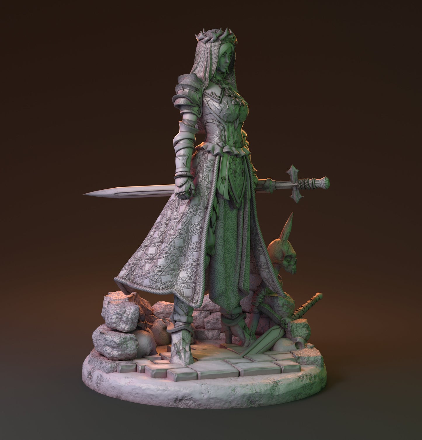 Human Cleric, Celestine | The Dark Fates | MythReal Games