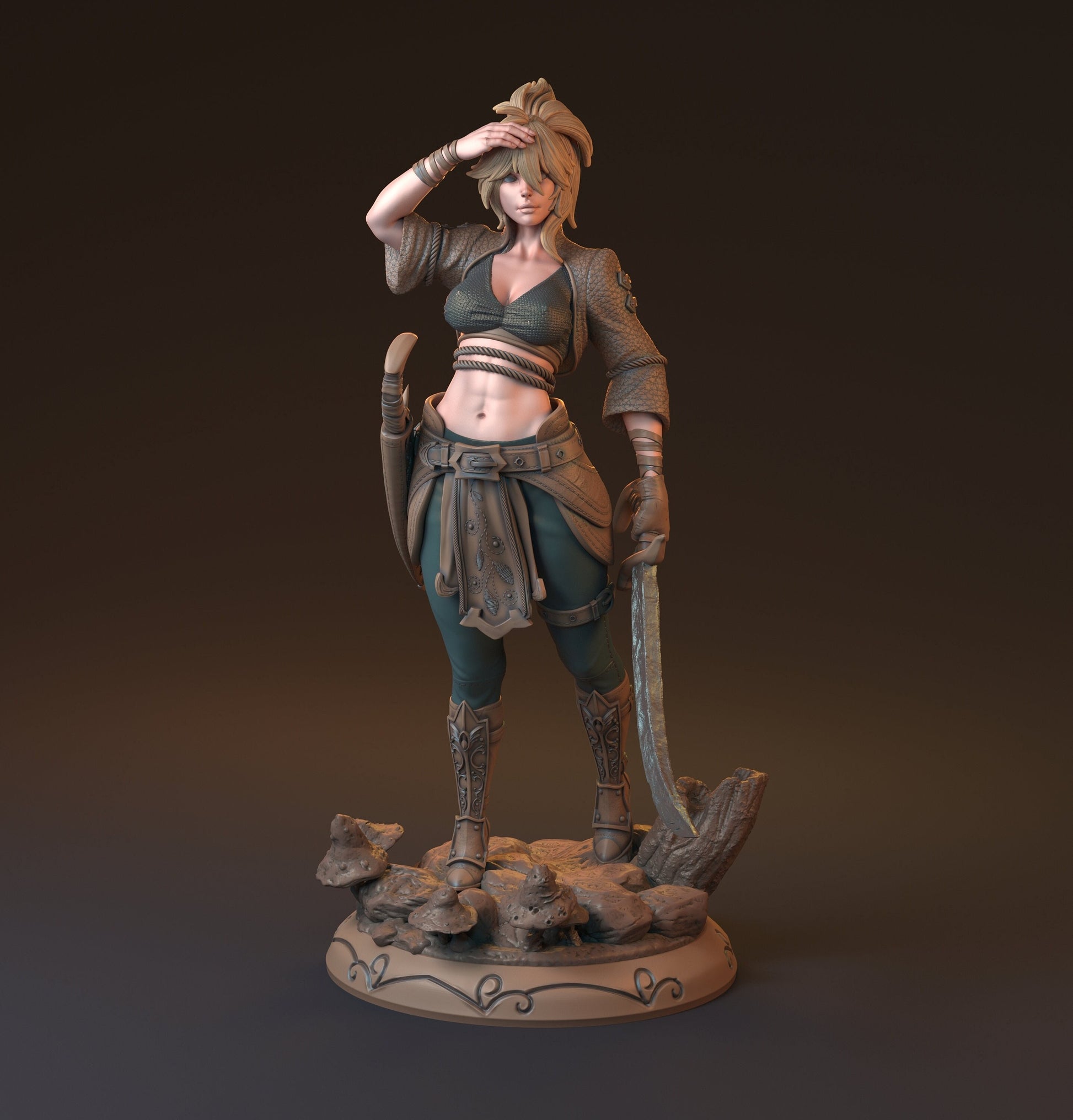 Elf Fighter, Olistin Alatel | Anumaan Forests | MythReal Games