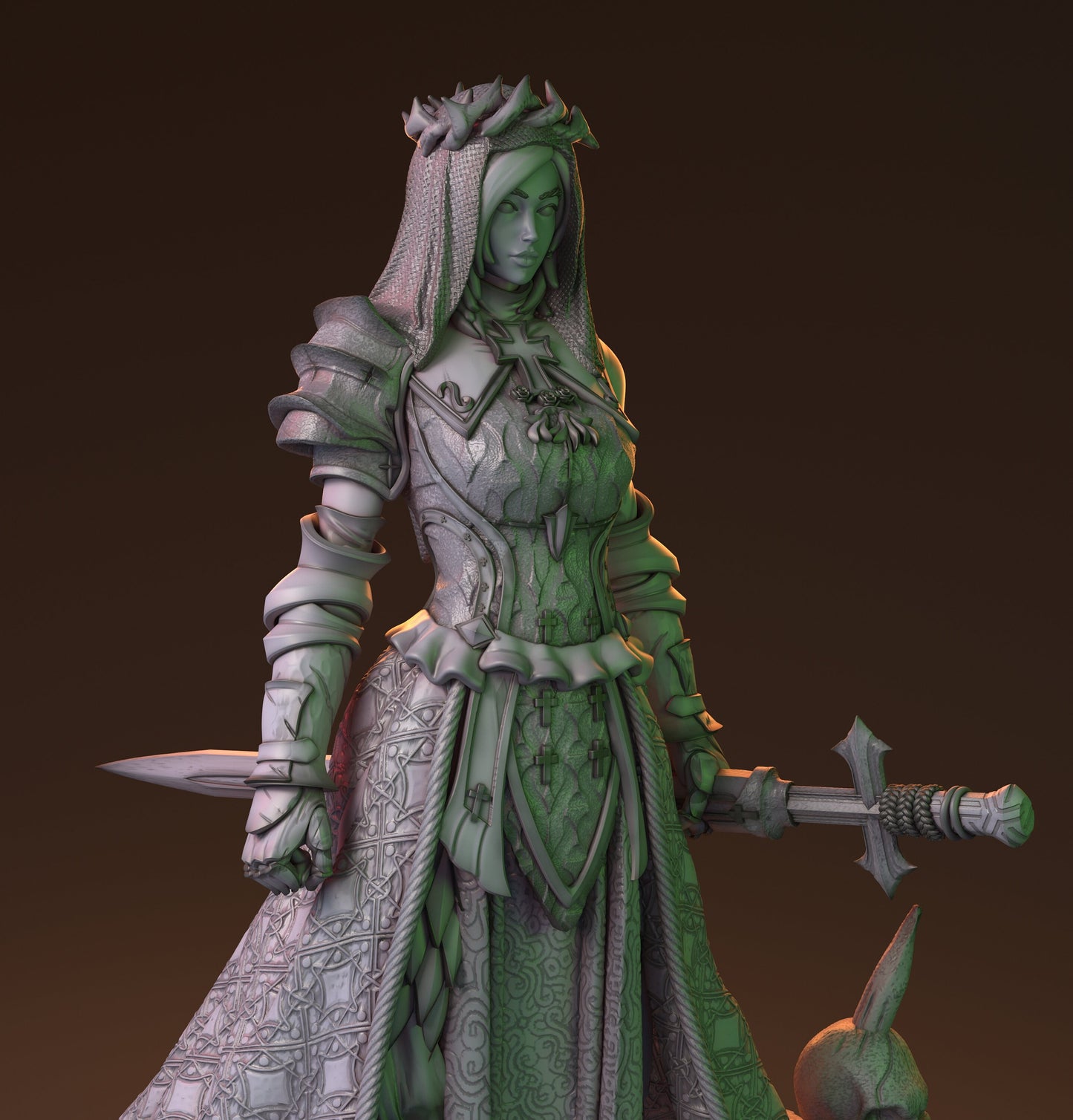 Human Cleric, Celestine | The Dark Fates | MythReal Games