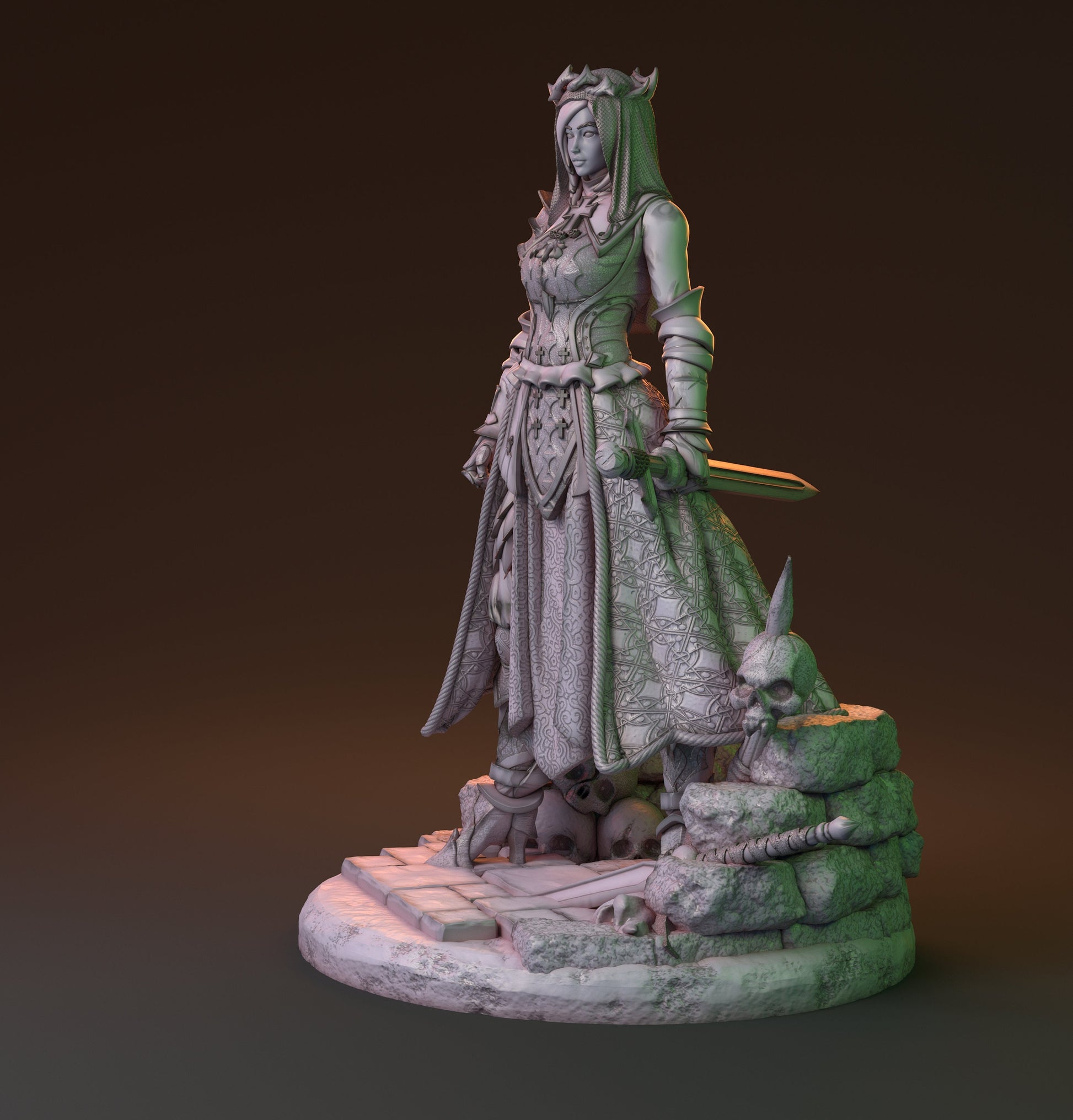 Human Cleric, Celestine | The Dark Fates | MythReal Games