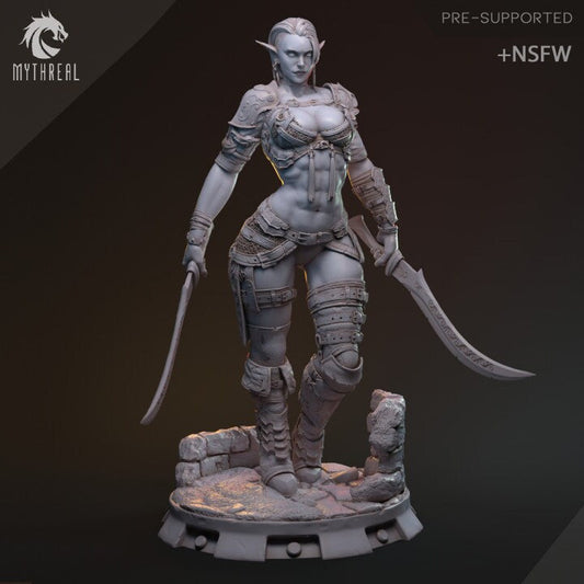Drow Elf Figher | Hanza | MythReal Games