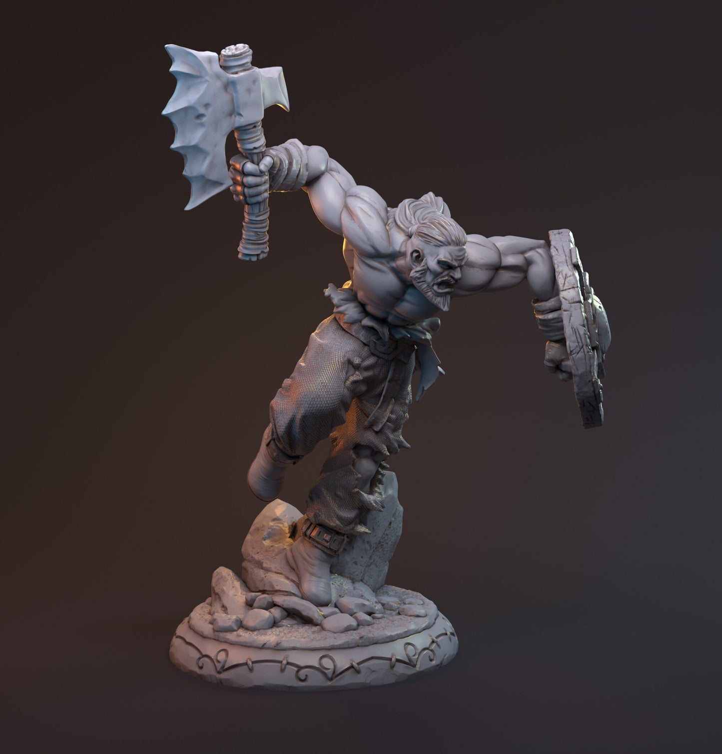 Human Barbarian | Gunnulv Vuvar| MythReal Games