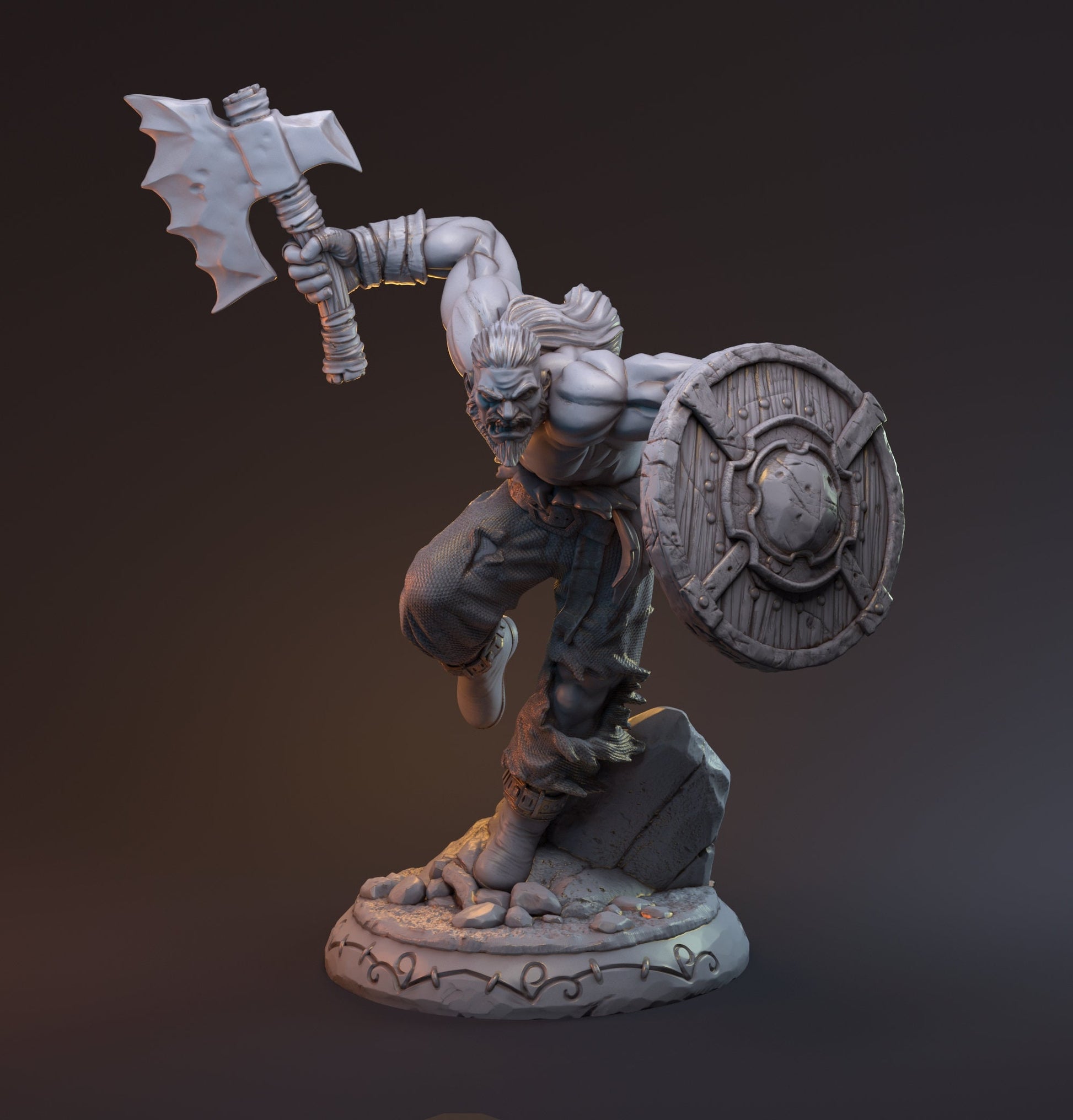 Human Barbarian | Gunnulv Vuvar| MythReal Games