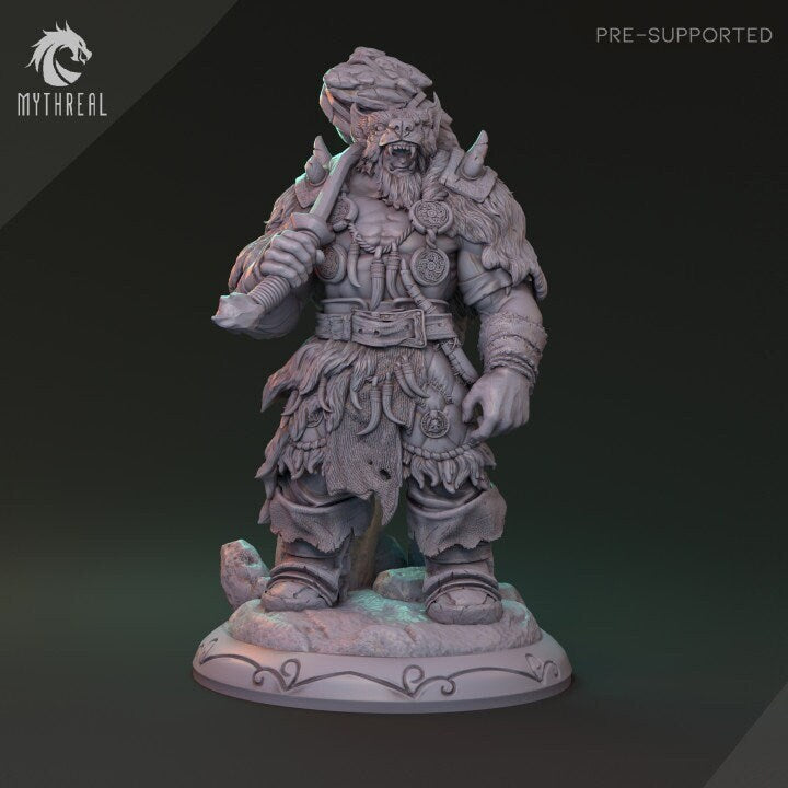 Orc Hunter Barbarian, Costard Wendt | MythReal Games