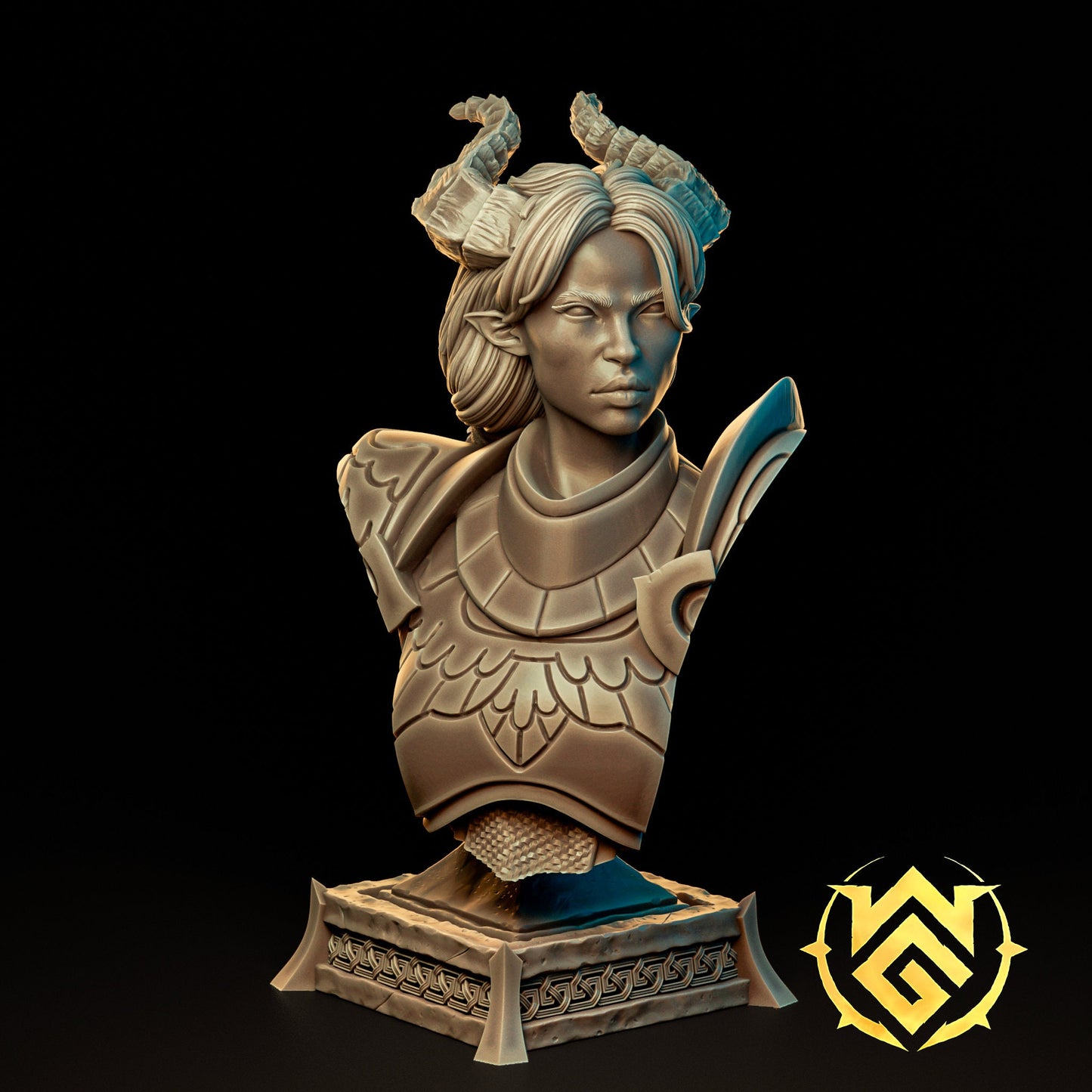 The Duskgate Champion, Tiefling Padadin | Witchguild Minis