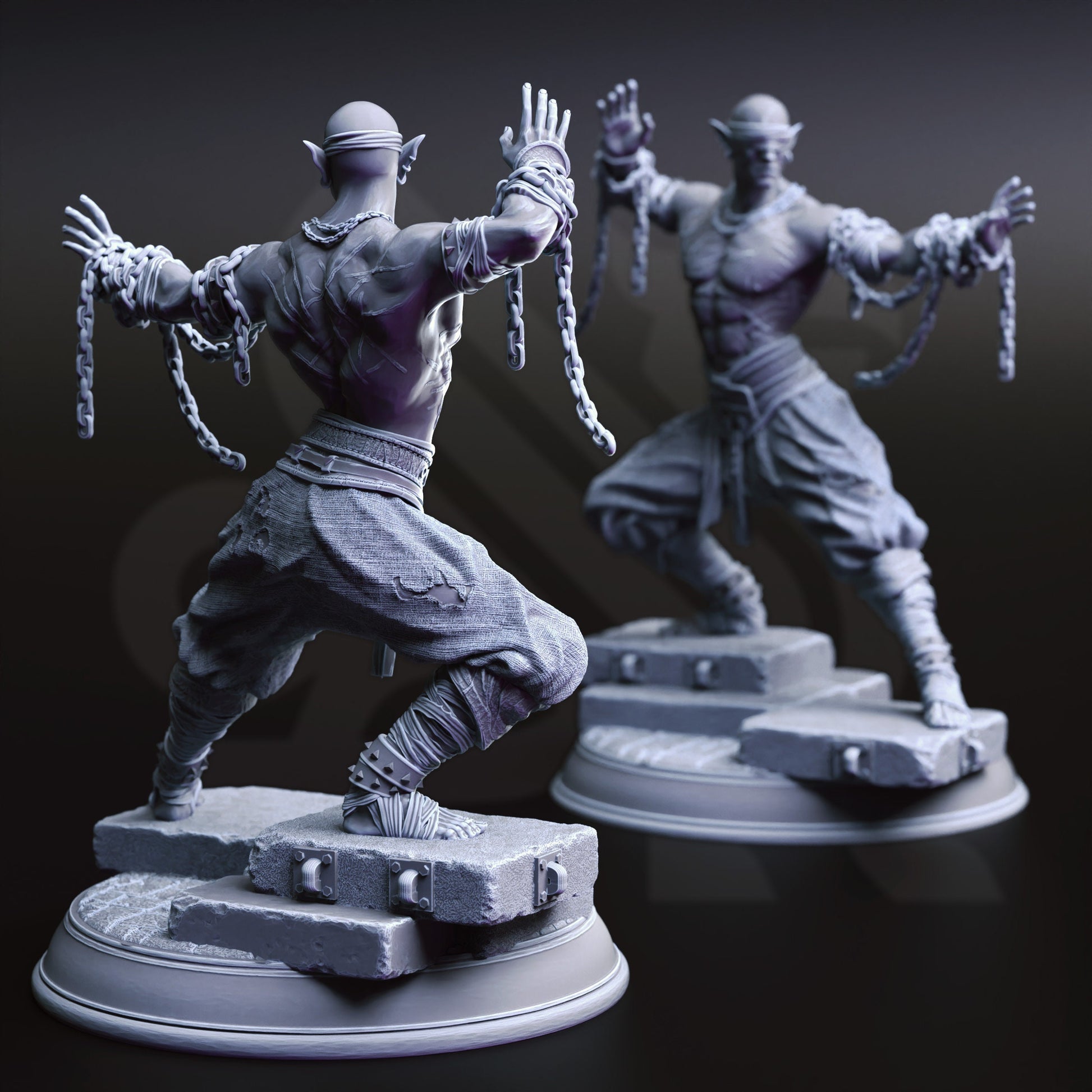 Uxas Vergos - The Awakened Drow Monk | Under Darkness | DM Stash