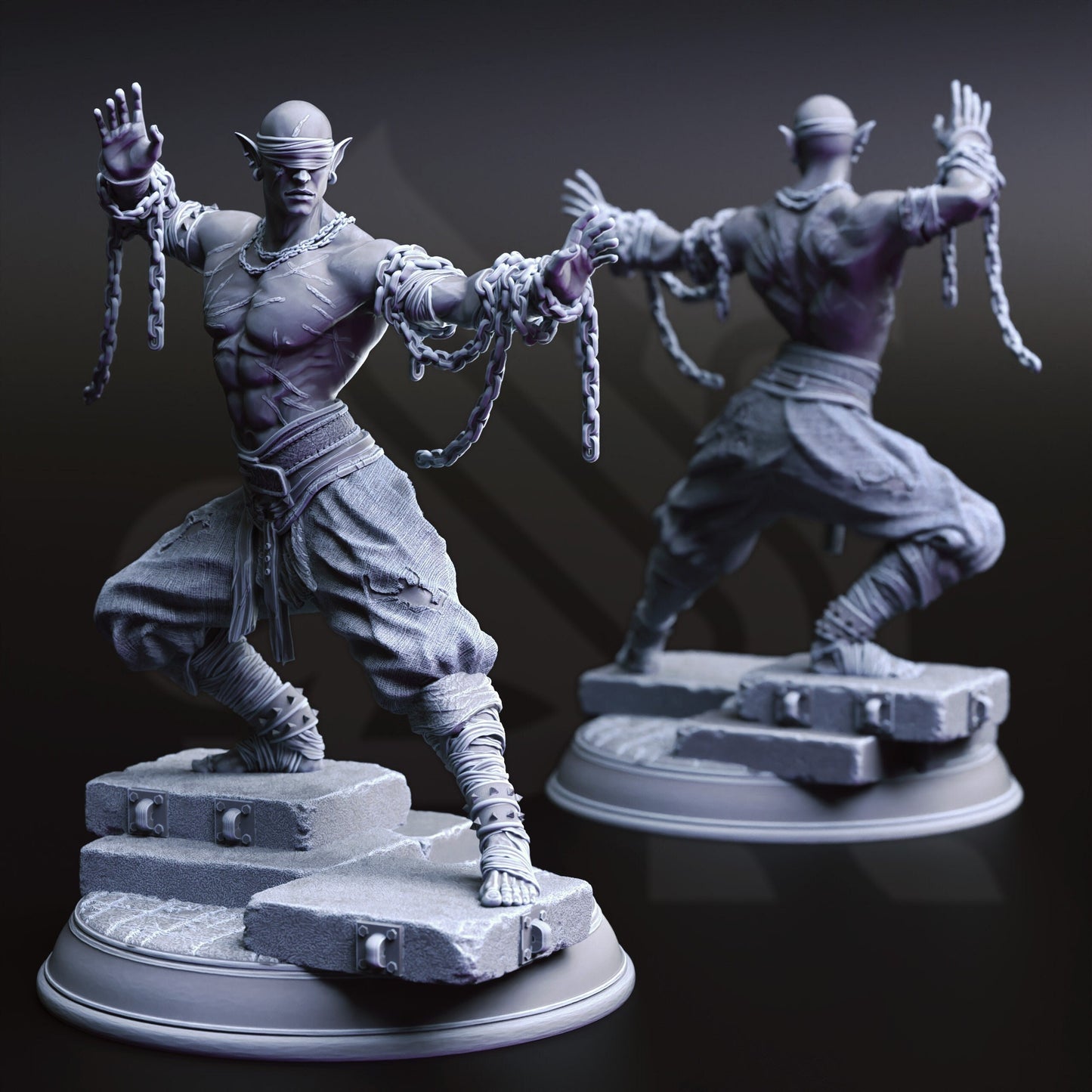Uxas Vergos - The Awakened Drow Monk | Under Darkness | DM Stash