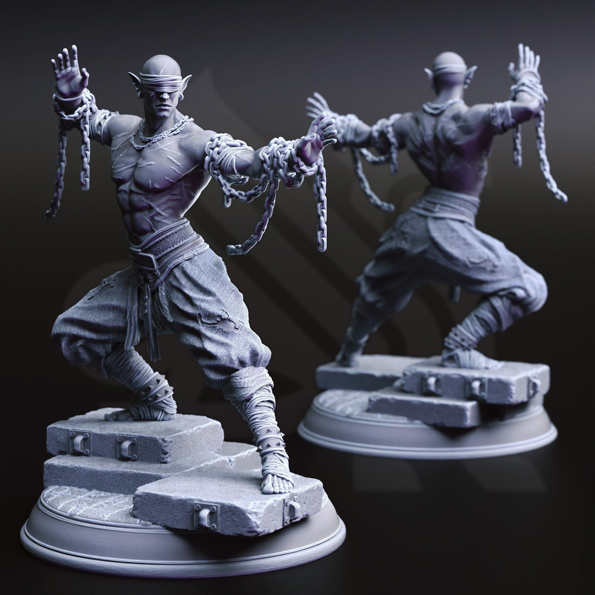 Uxas Vergos - The Awakened Drow Monk | Under Darkness | DM Stash