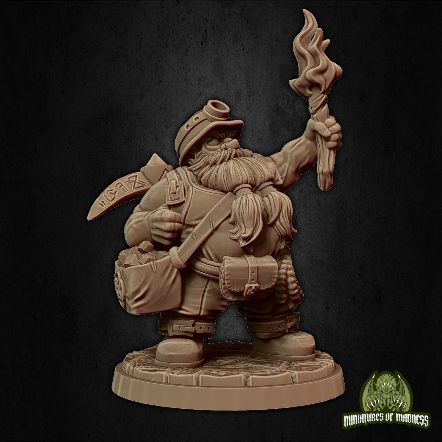 Baldur the Adventurer, Dwarf Smith | Miniatures of Madness