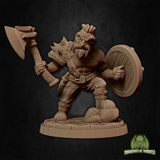 Doran Grimlook, Dwarf Barbarian | Miniatures of Madness