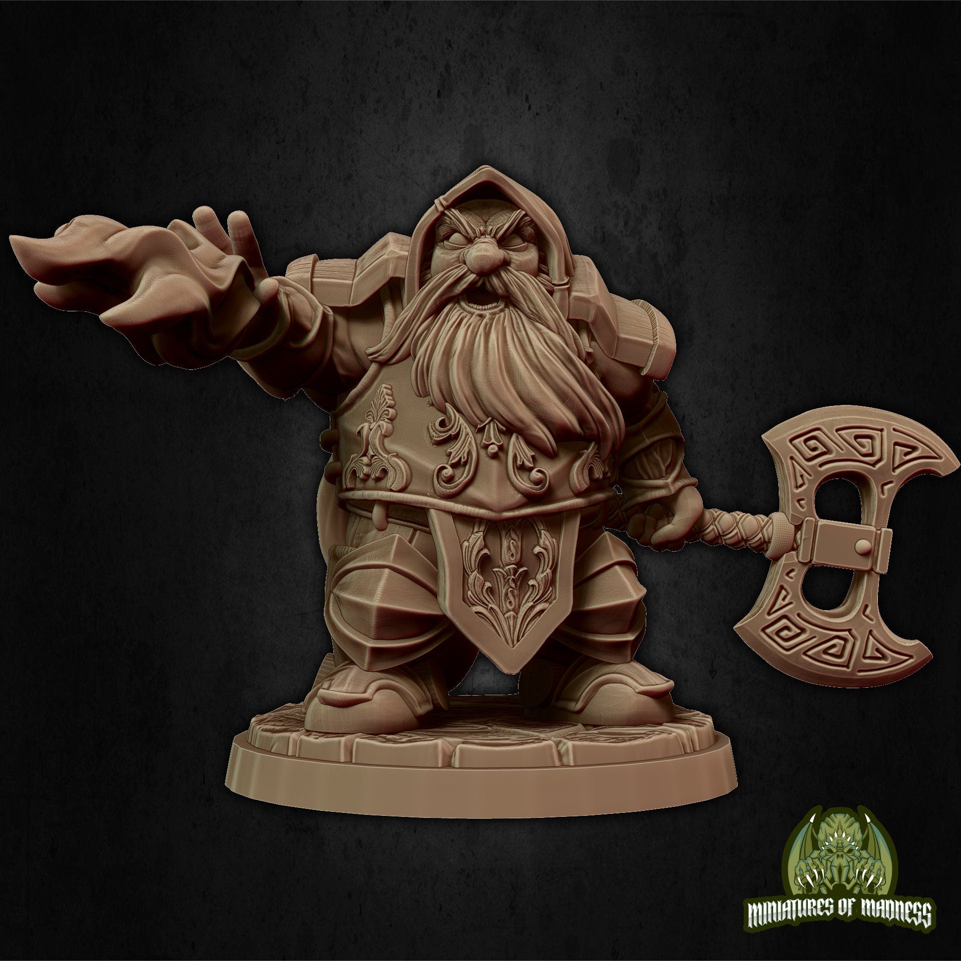 Dorfas the Eldritch Knight, Dwarf Fighter | Miniatures of Madness