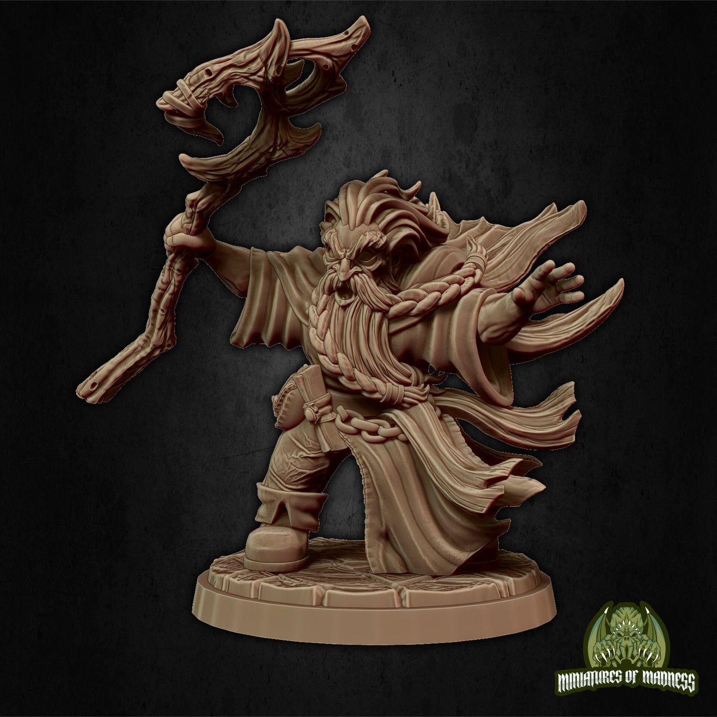 Hesur Strormbearer, Dwarf Wizard | Miniatures of Madness