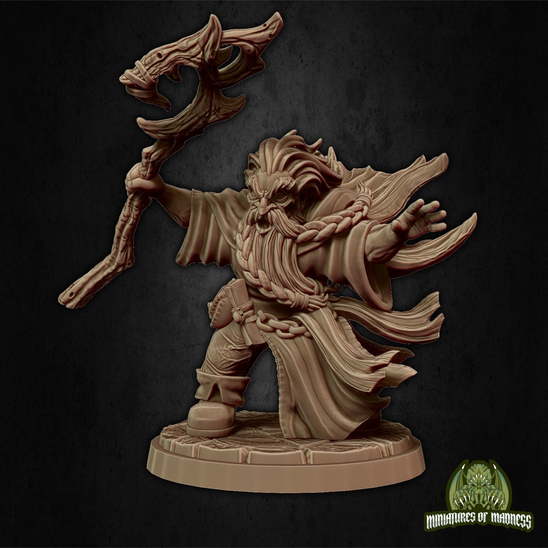 Hesur Strormbearer, Dwarf Wizard | Miniatures of Madness