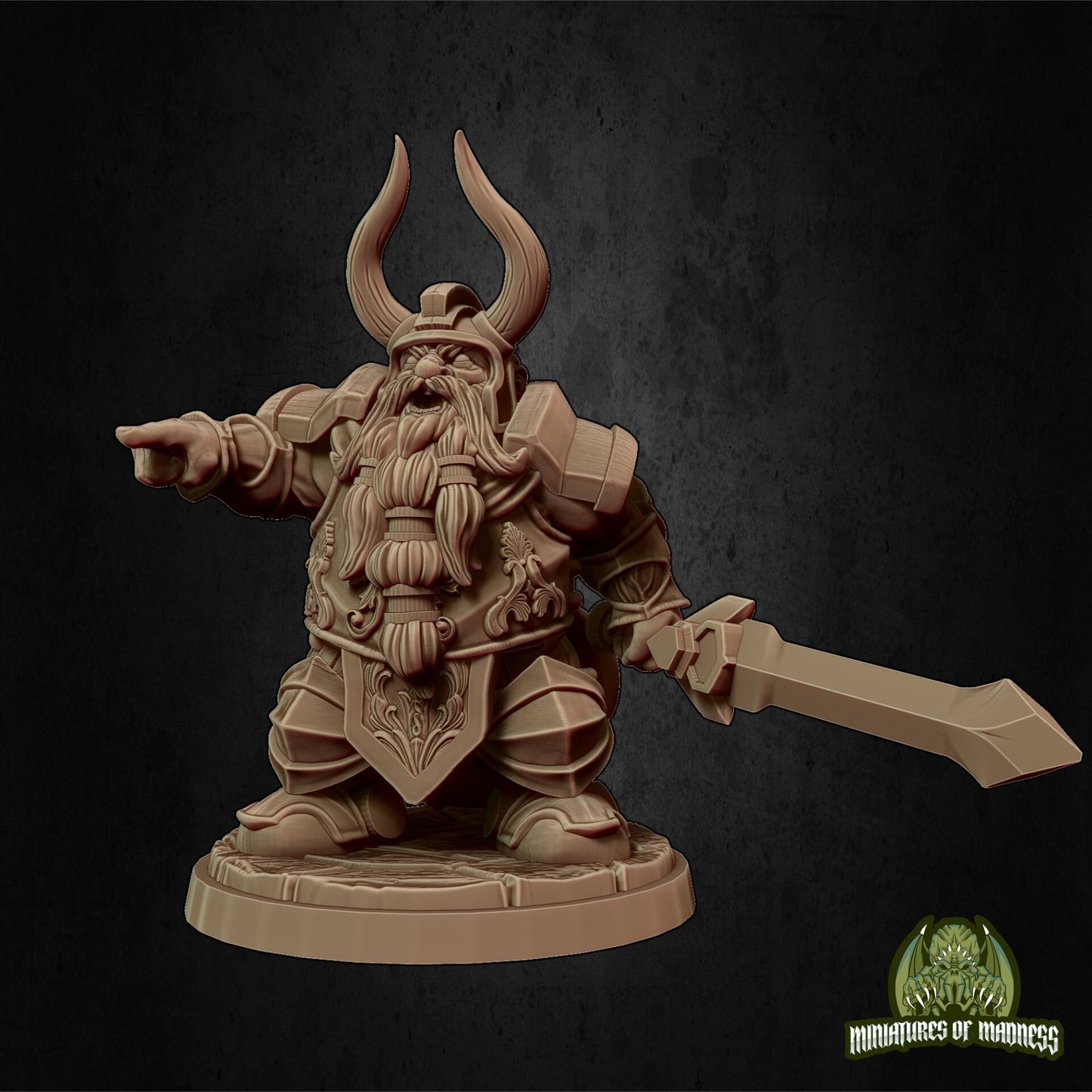 Luther the King, Dwarf Fighter | Miniatures of Madness