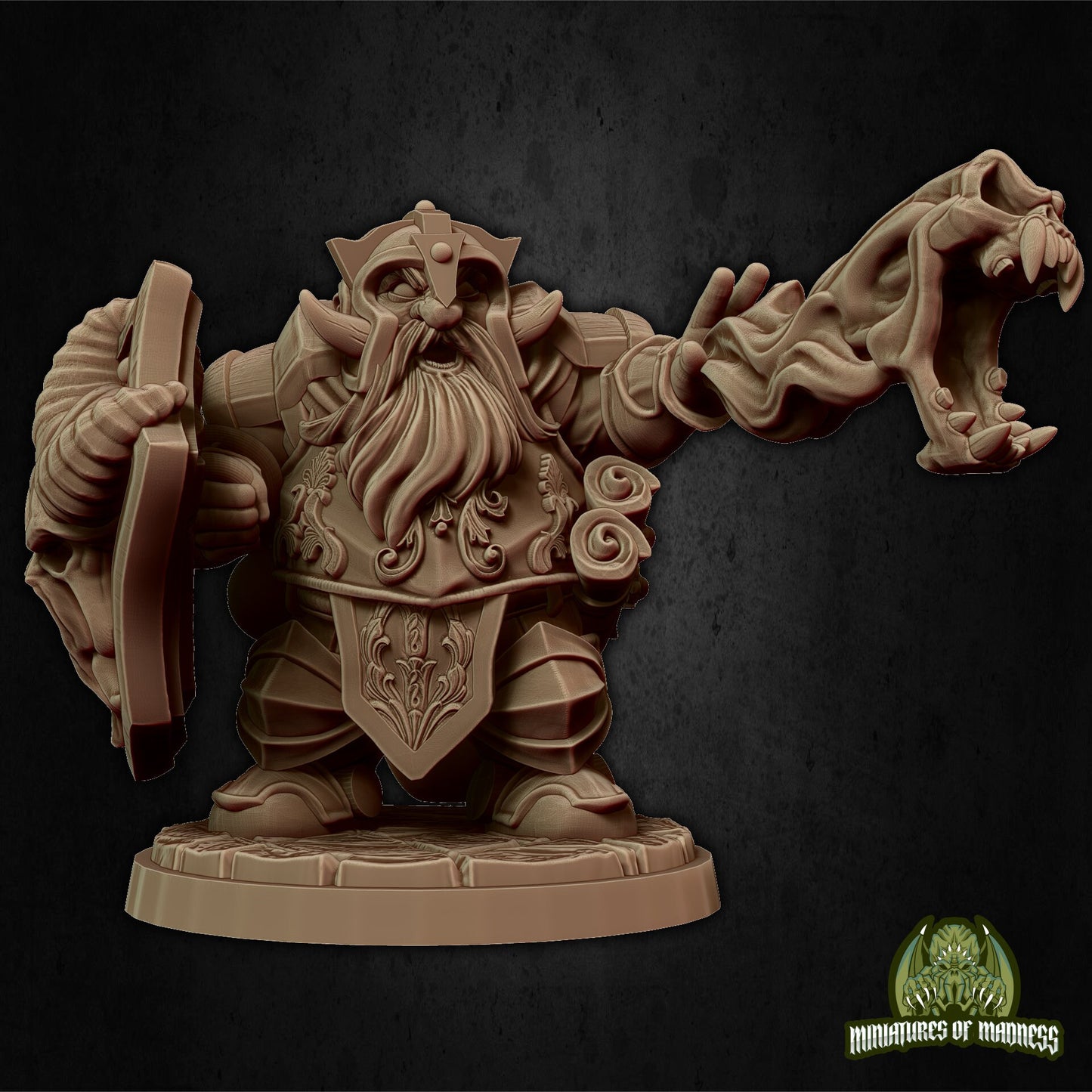 Ordain the Insane, Dwarf Eldrich Knight | Miniatures of Madness