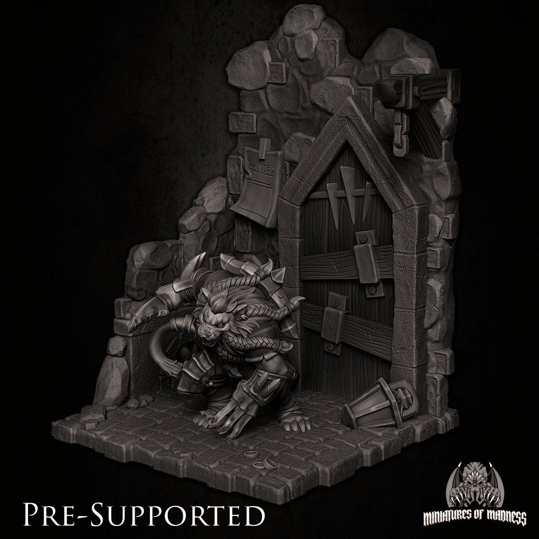 Ranar Catfolk Criminal | Miniatures of Madness