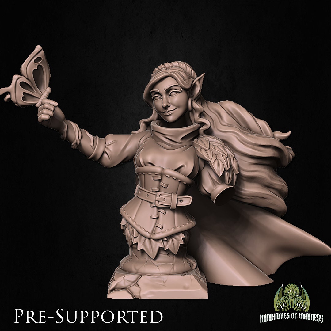 Elf Druid, Loreil Softvale | Miniatures of Madness