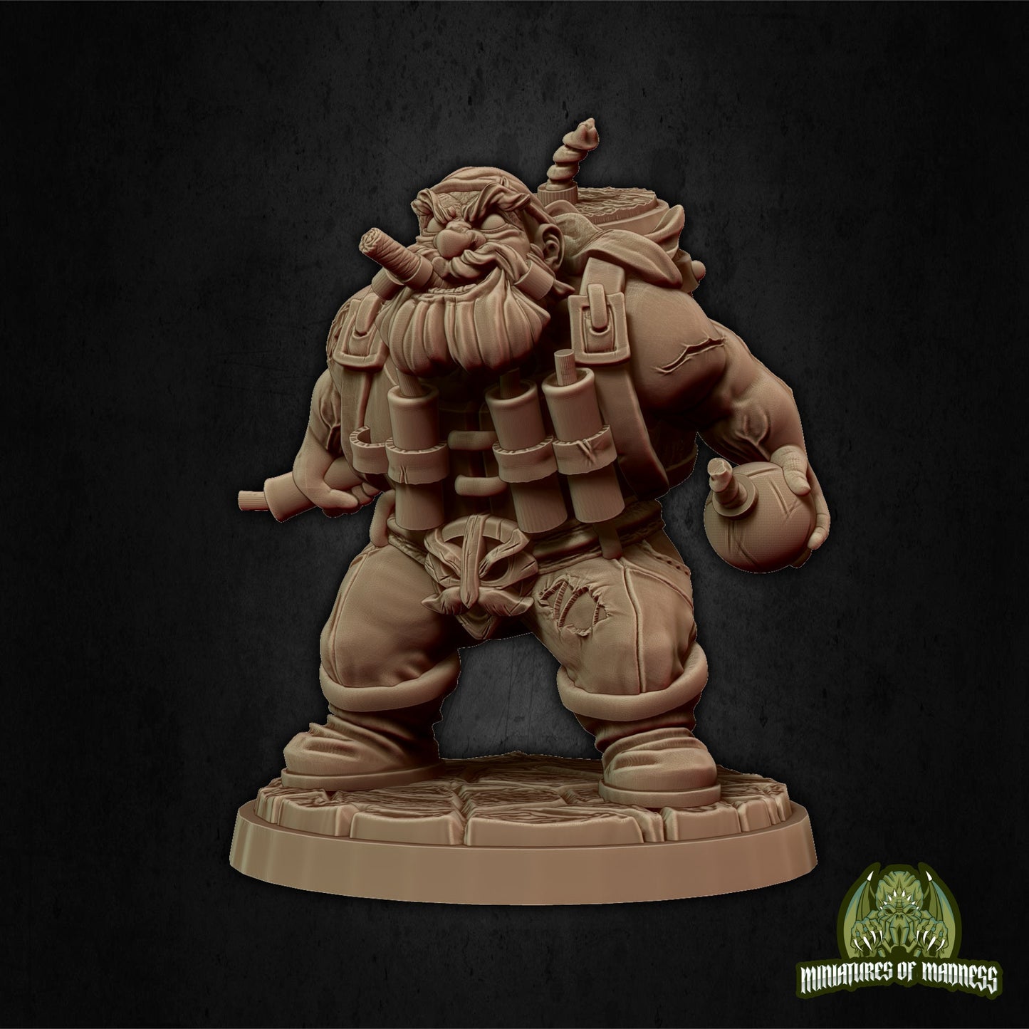 Dwari the Dynamiter, Dwarf Artificer | Miniatures of Madness