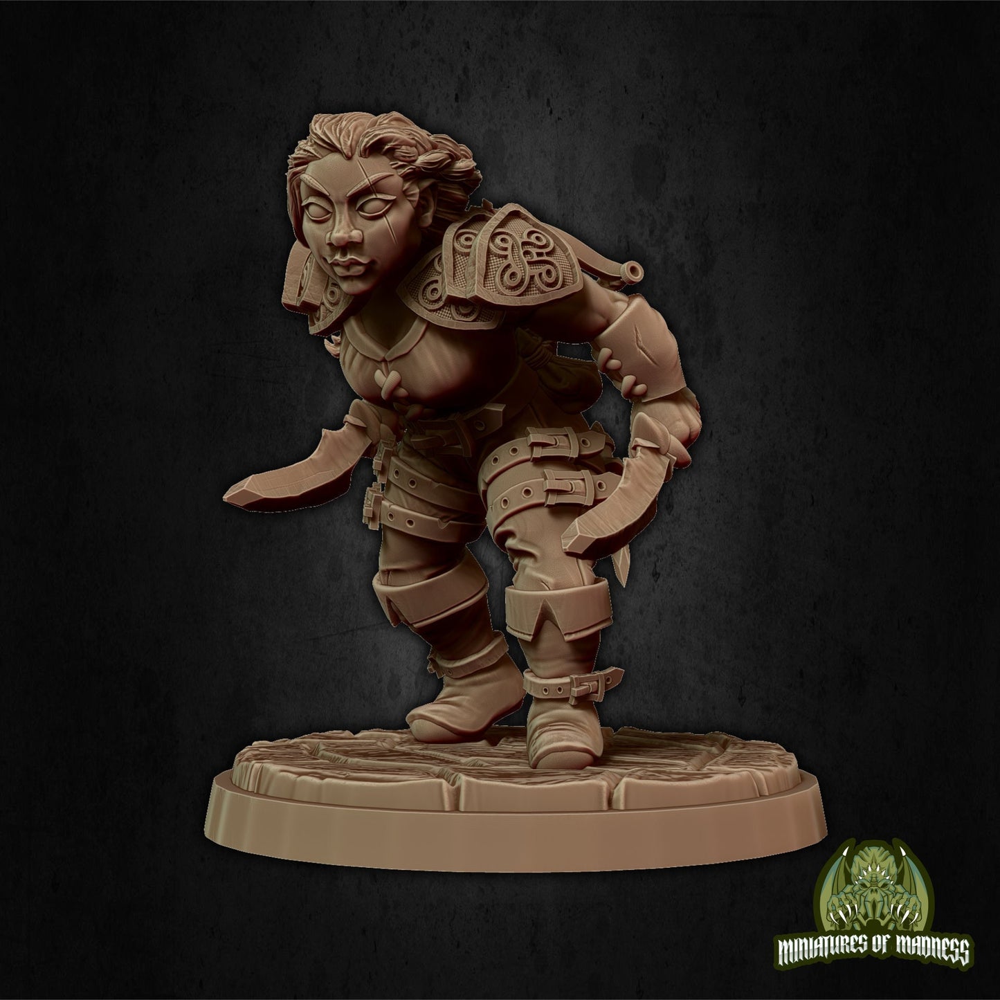 Felin Fastep, Female Dwarf Rogue | Miniatures of Madness