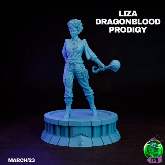 Liza Dragonblood Prodigy, Elf Sorcerer | TPK Lab