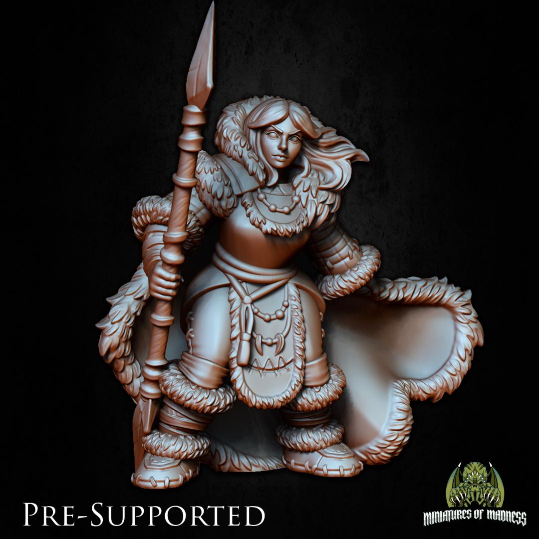 Diana Frostpike, Artic Hunter | Miniatures of Madness