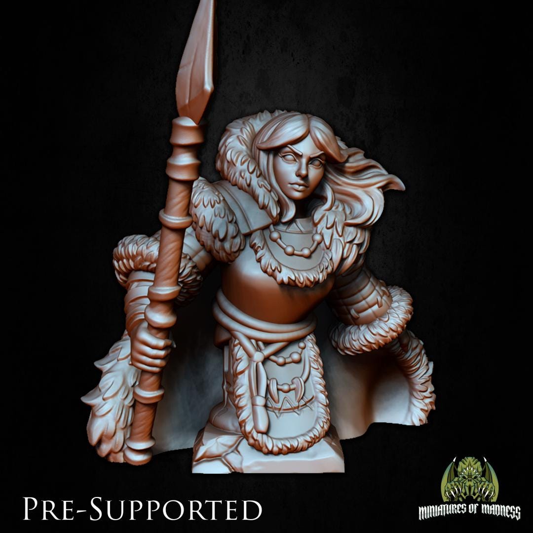 Diana Frostpike, Artic Hunter | Miniatures of Madness