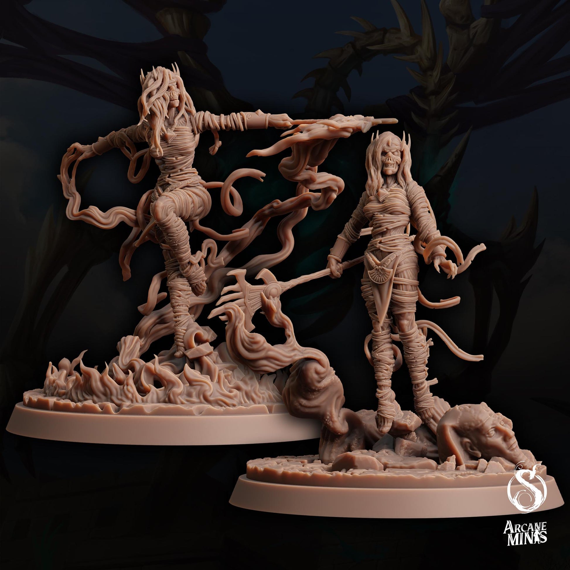 Mummy Lord Female Malignant One | Arcane Minis