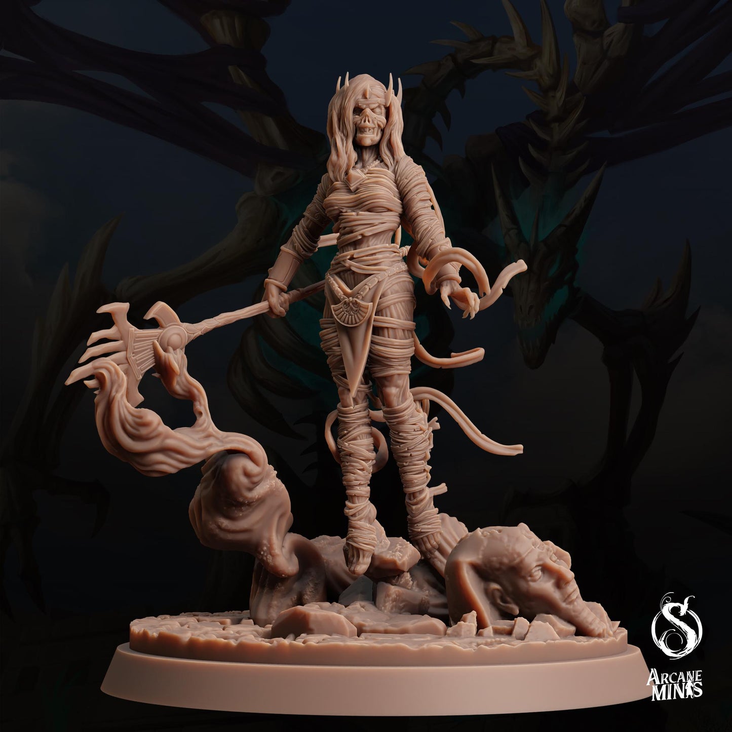 Mummy Lord Female Malignant One | Arcane Minis