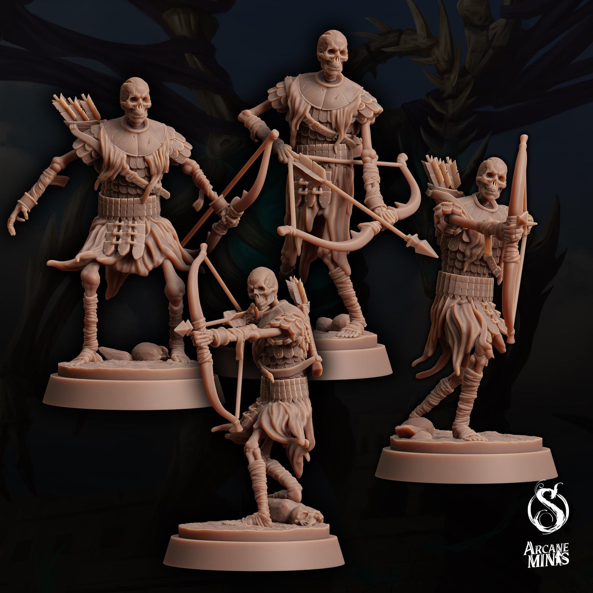 Skeleton Warriors Bowman | Arcane Minis