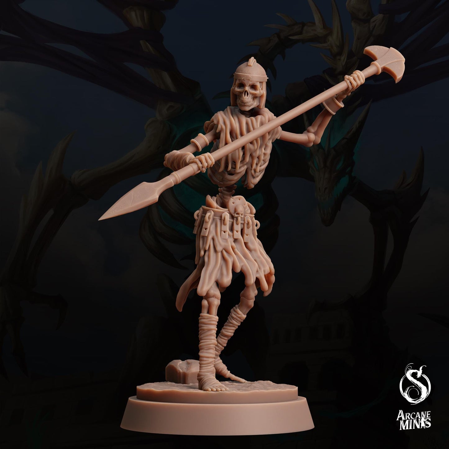 Skeleton Warriors Spearman | Arcane Minis