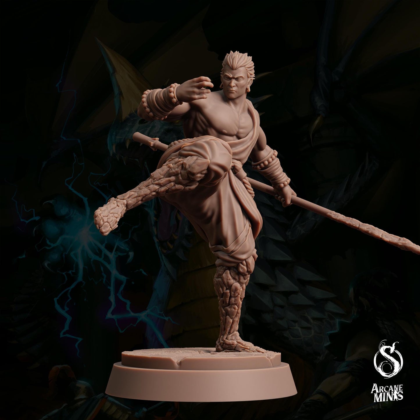 Earth Genasi Monk | Arcane Minis