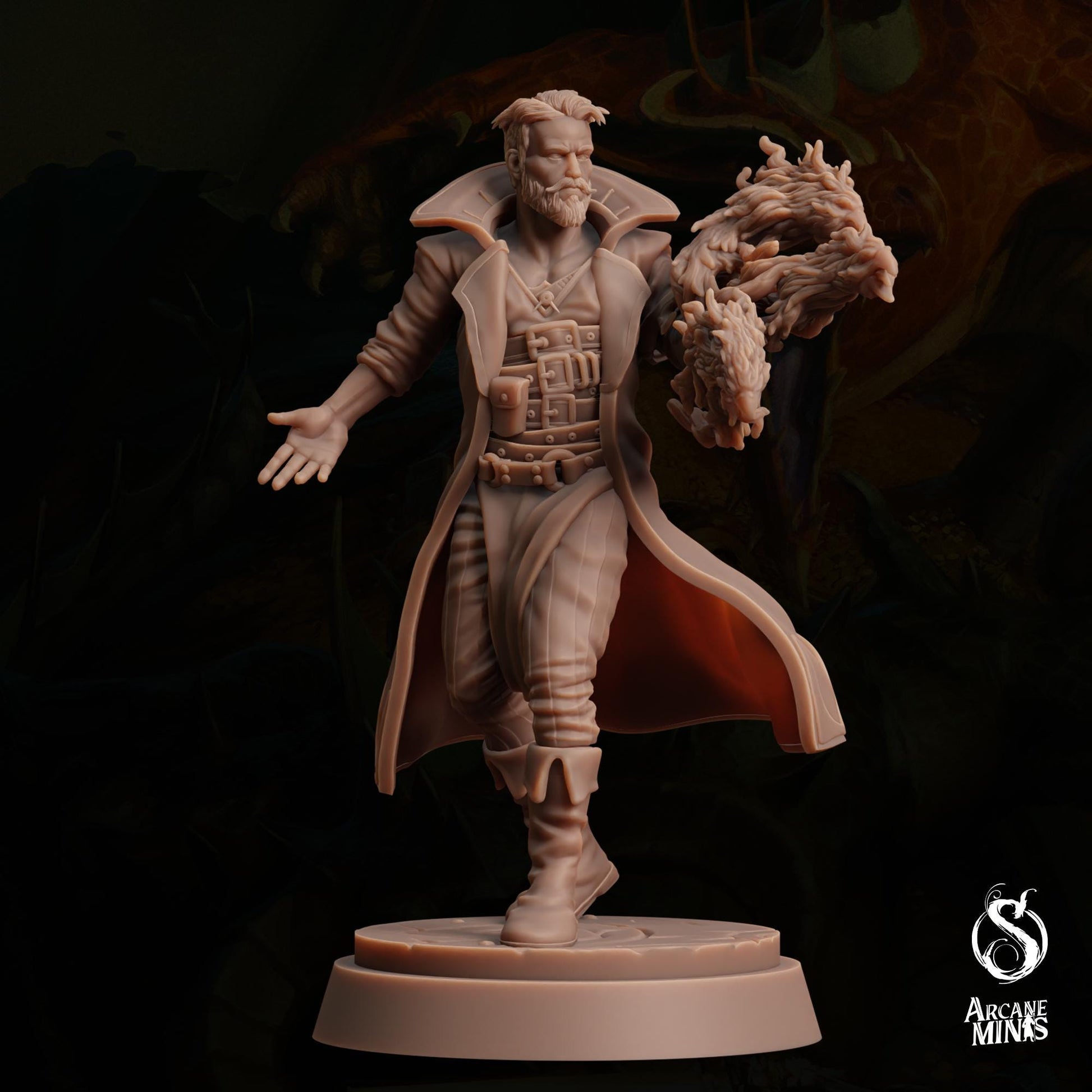 Fire Genasi Sorcerer | Arcane Minis