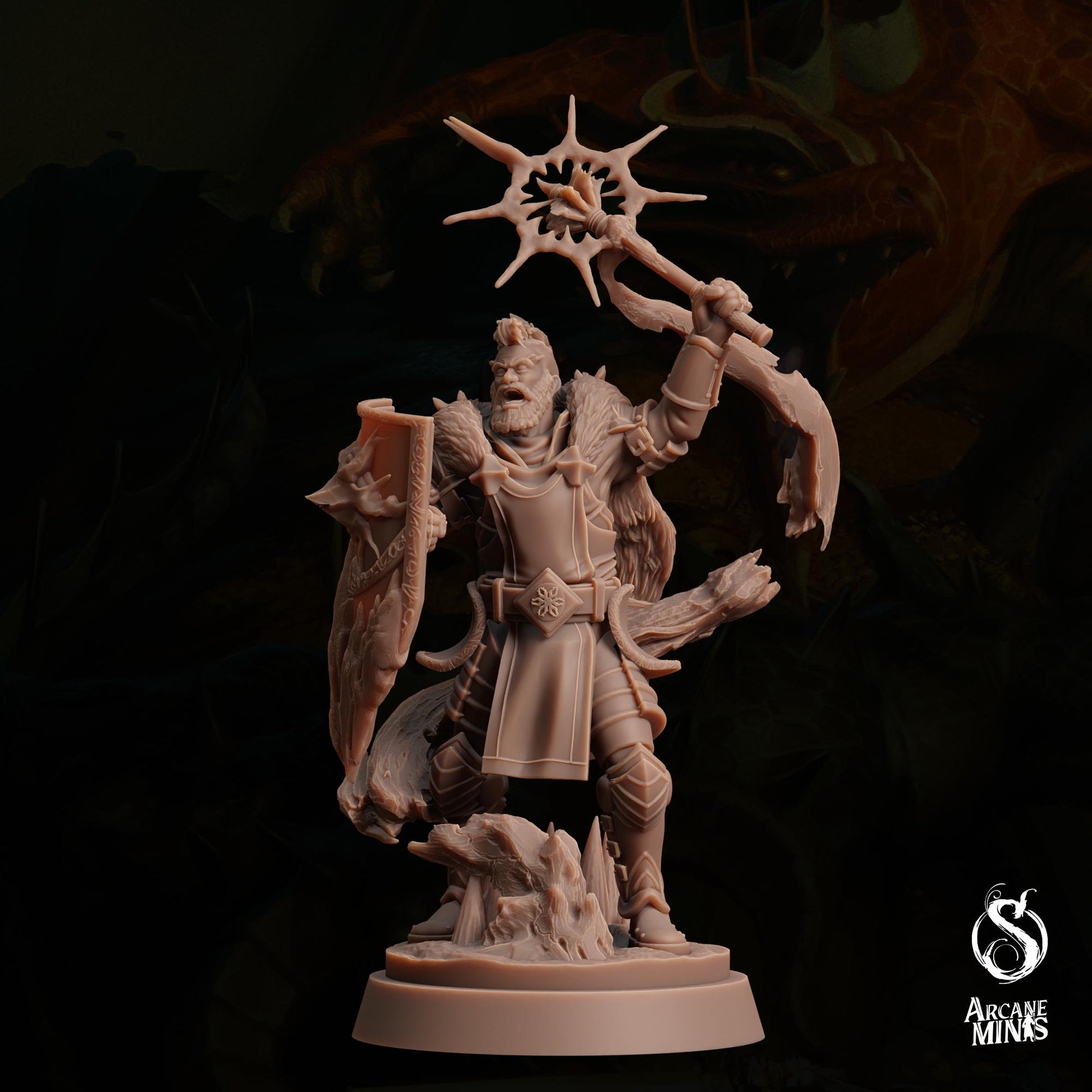 Water Genasi Cleric | Arcane Minis