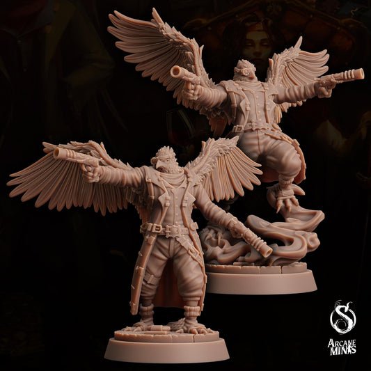 Aarakocra Brawler Gunslinger | Arcane Minis